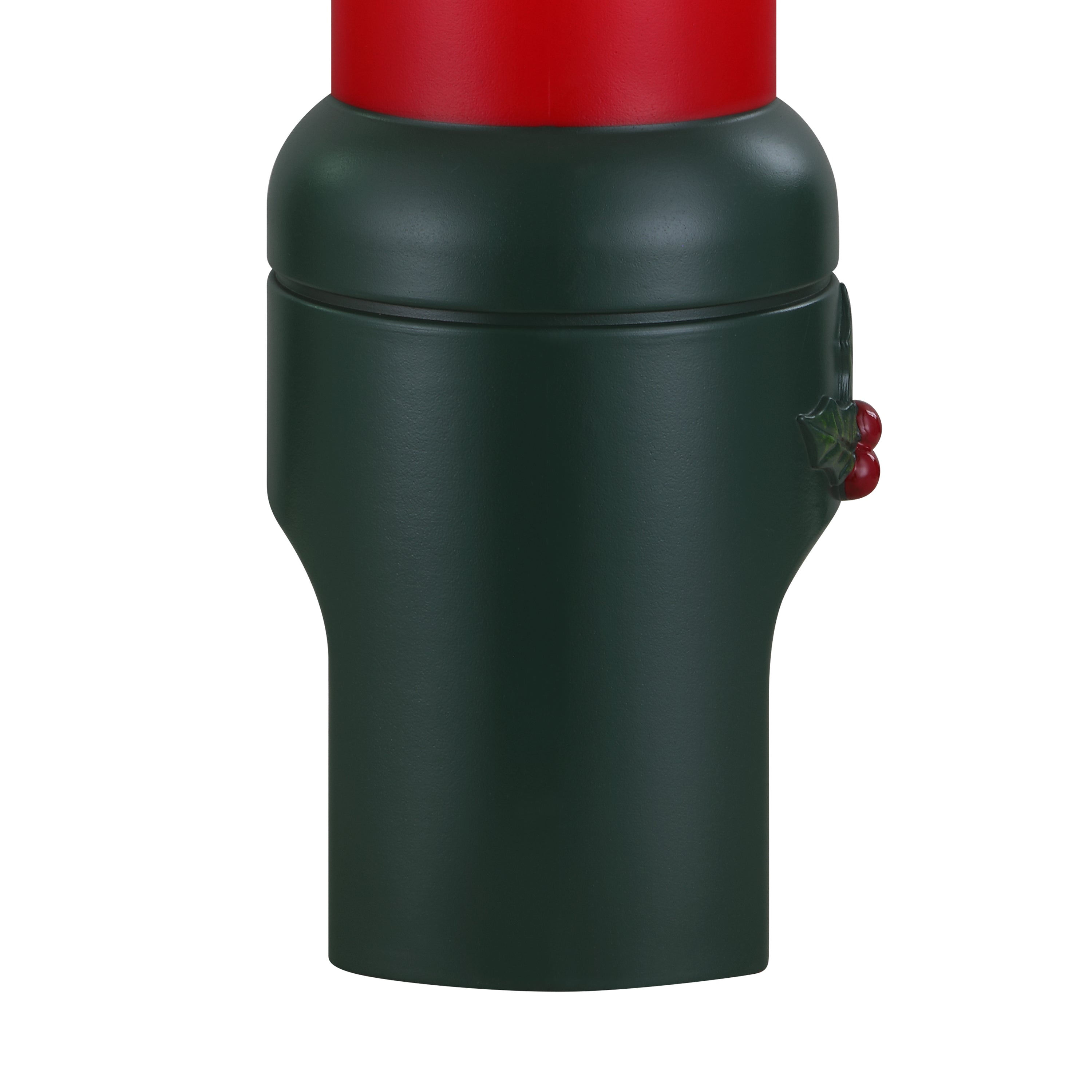 24 in. Red Blow Mold Bulb zoom in on base of bulb