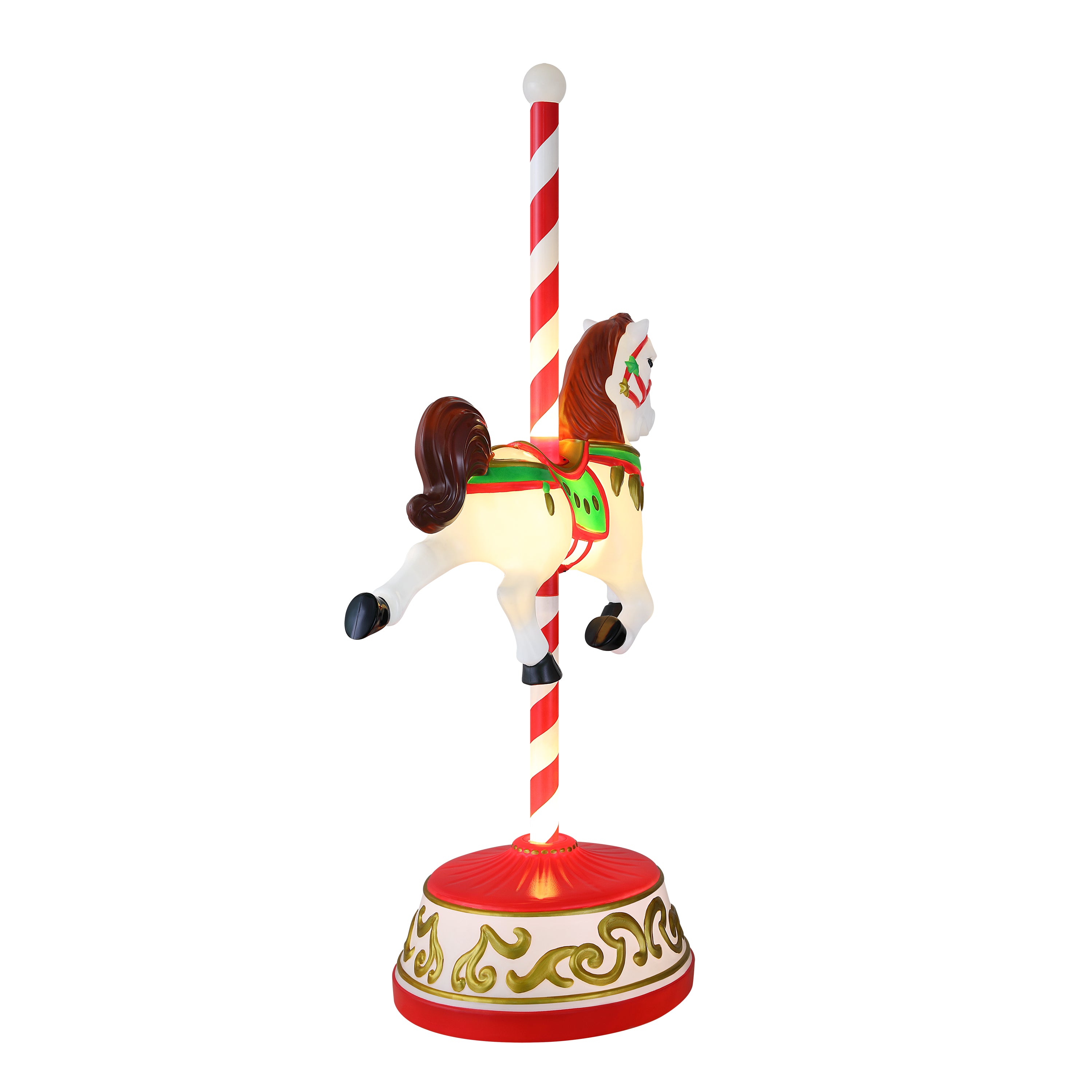 50 in. Jumbo Lit Carousel Horse