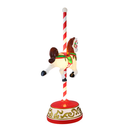 50 in. Jumbo Lit Carousel Horse