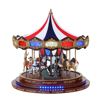 17 in. Animated Americana Carousel