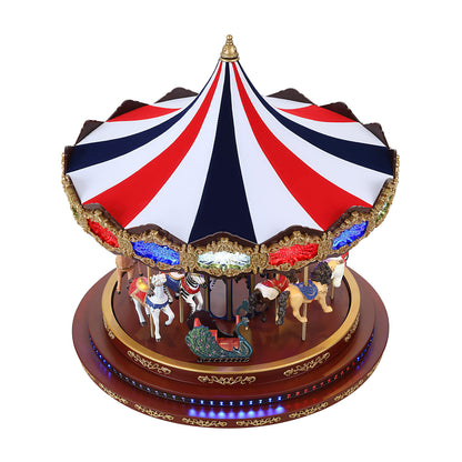 17 in. Animated Americana Carousel