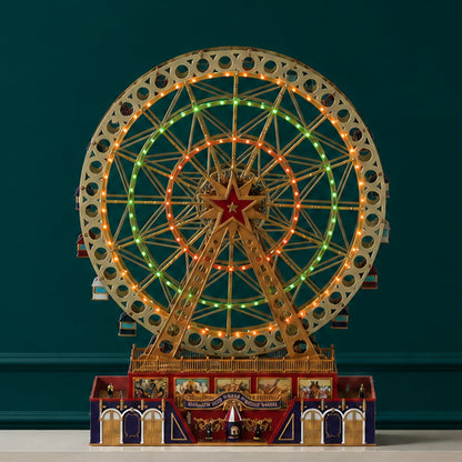 15 in. Animated Worlds Fair Grand Ferris Wheel - Mr. Christmas