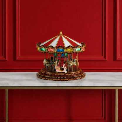 15 in. Marquee Deluxe Carousel - Mr. Christmas