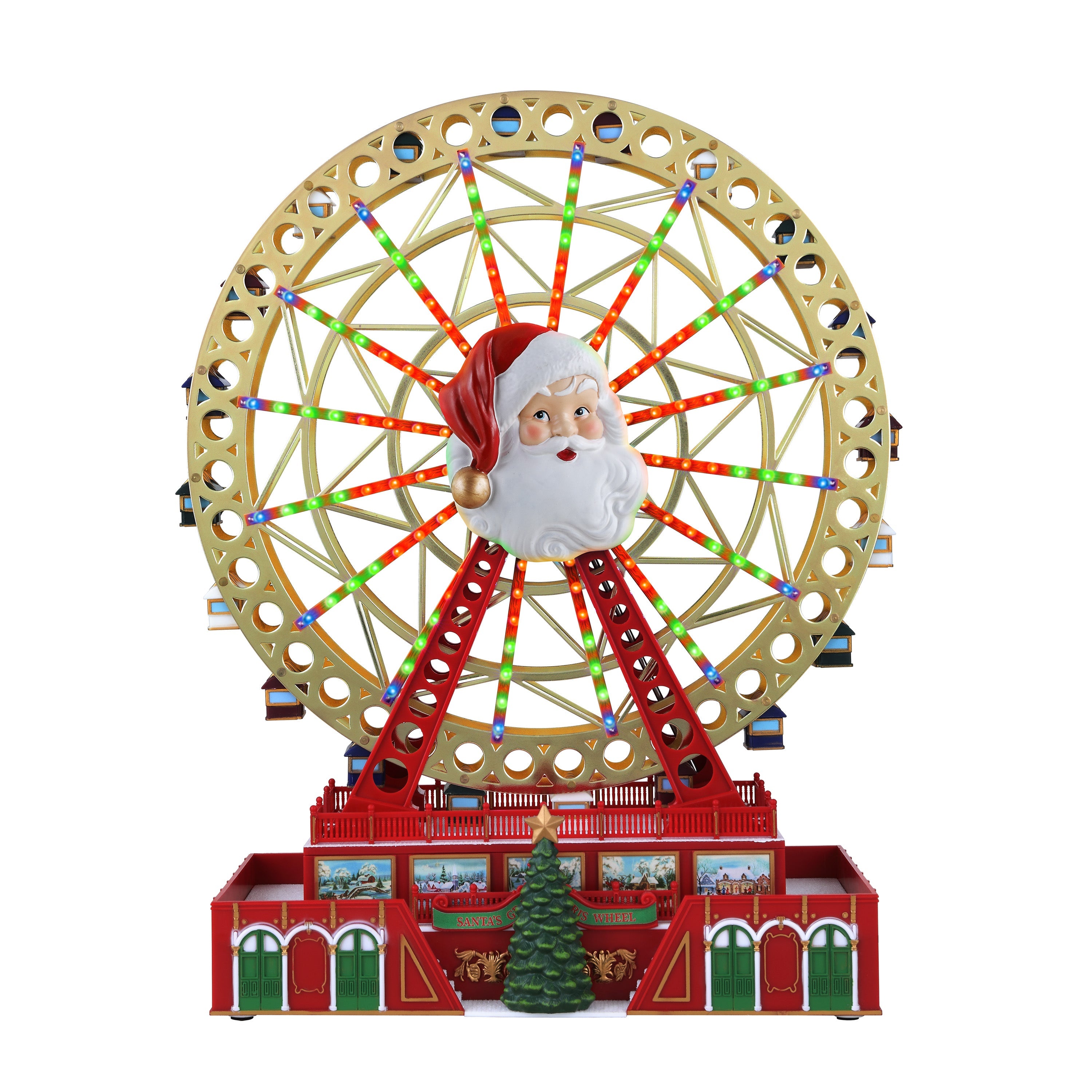 15 in. Santa's Light Show Ferris Wheel - Mr. Christmas