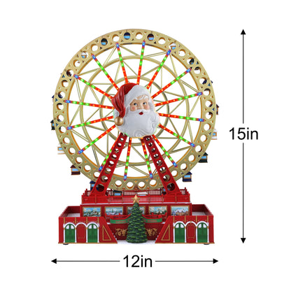 15 in. Santa's Light Show Ferris Wheel - Mr. Christmas