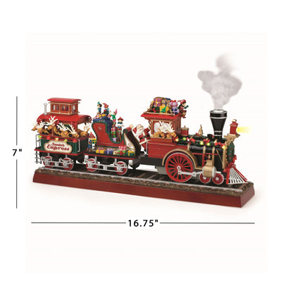 16 in. Animated Santa's Express Train - Mr. Christmas