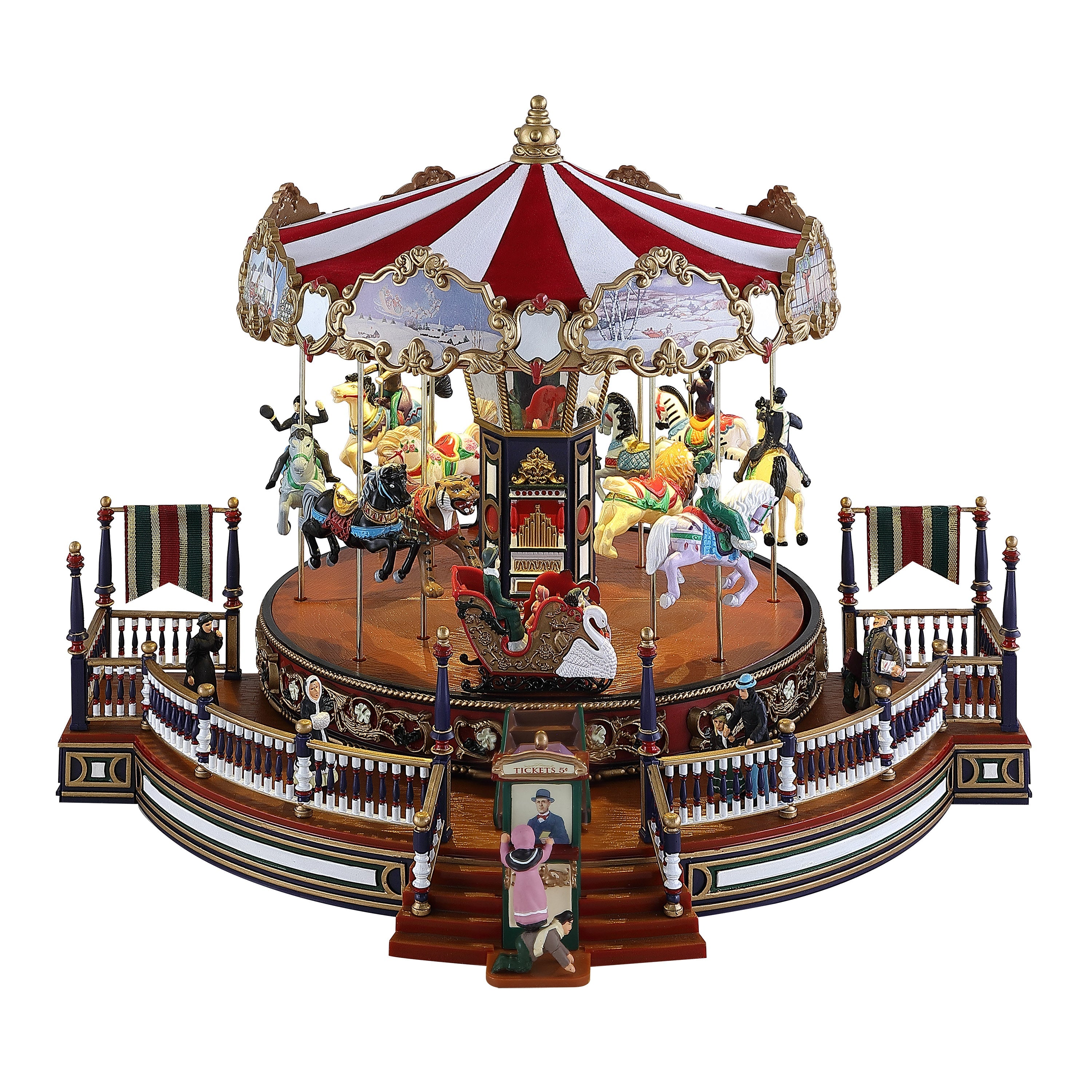 16 in. Holiday Around The Carousel - Mr. Christmas