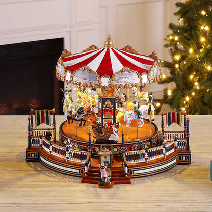 16 in. Holiday Around The Carousel - Mr. Christmas