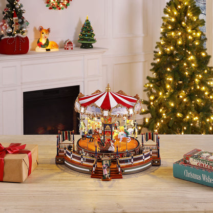 16 in. Holiday Around The Carousel - Mr. Christmas