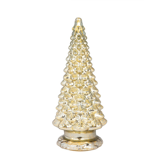 16 in. Mercury Glass Tree with Twinkling Lights - Mr. Christmas