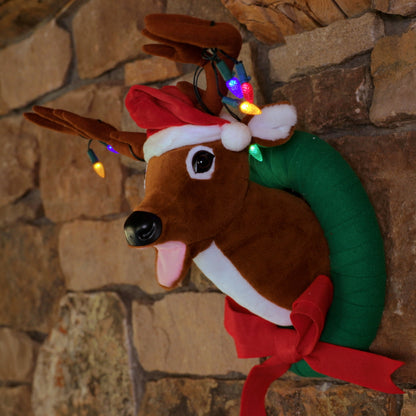 17 in. Animated Singing Reindeer - Mr. Christmas