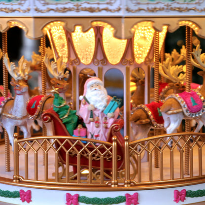 17 in. Animated Sugarplum Swarovski Carousel - Mr. Christmas