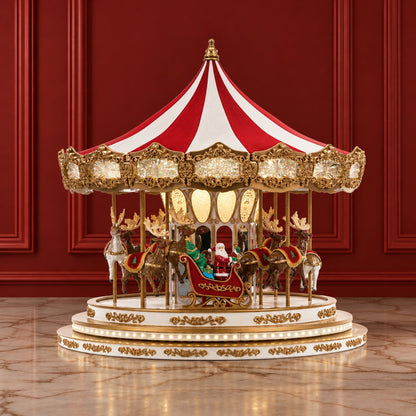 17 in. Regal Christmas Carousel - Mr. Christmas