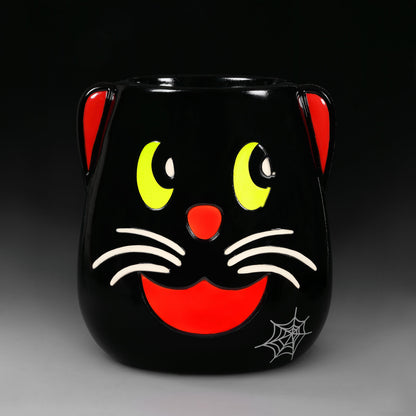 18 in. Black Cat Blow Mold Candy Bowl - Mr. Christmas