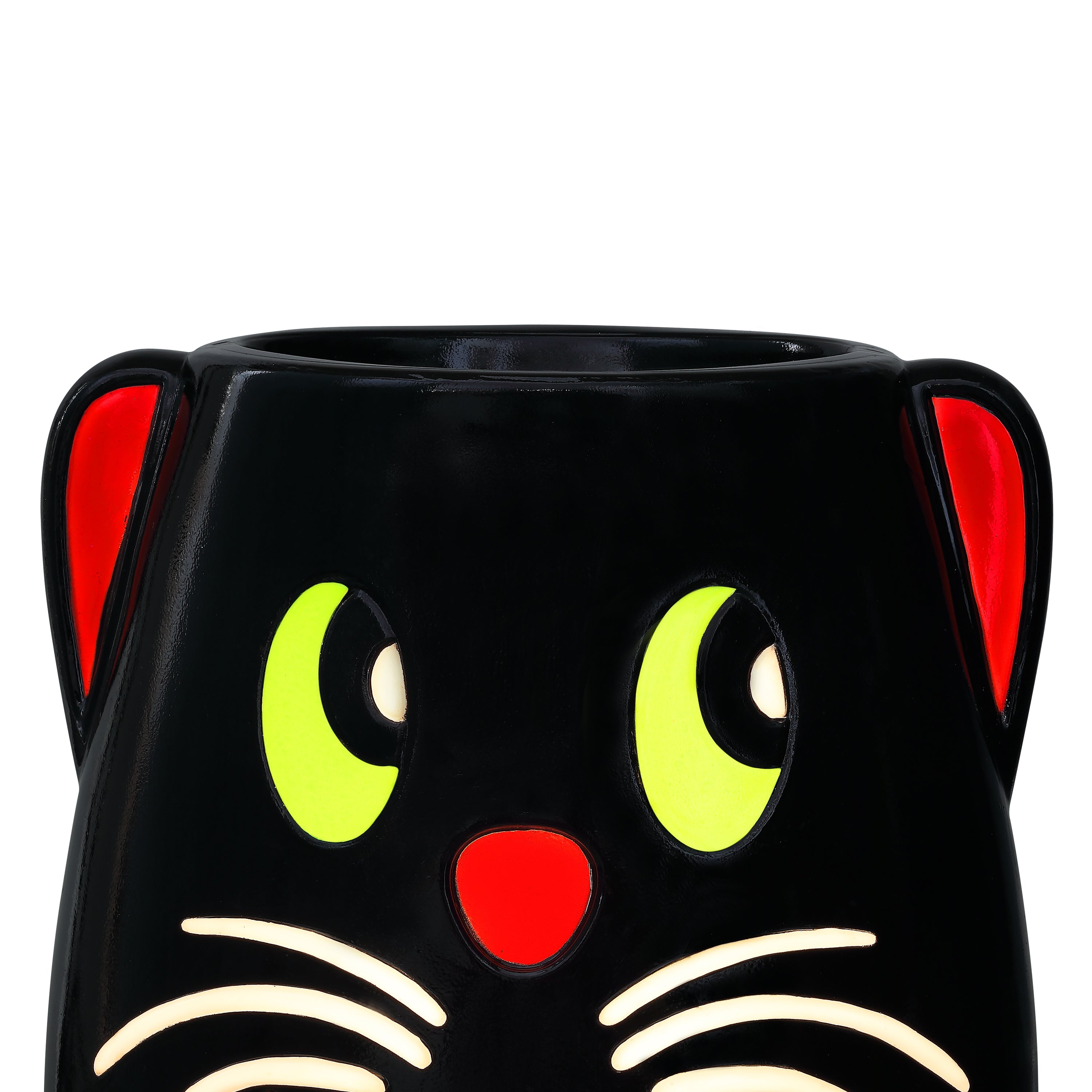 18 in. Black Cat Blow Mold Candy Bowl - Mr. Christmas
