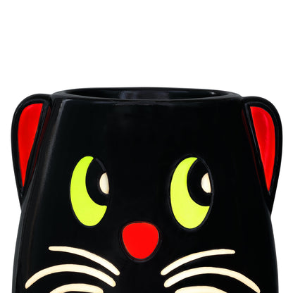 18 in. Black Cat Blow Mold Candy Bowl - Mr. Christmas