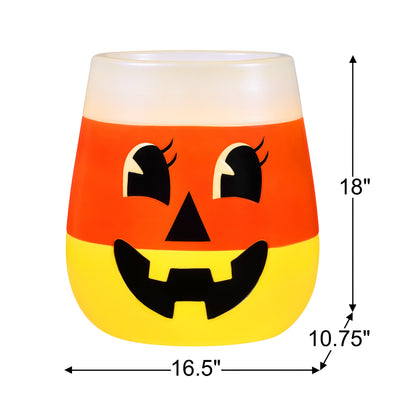 18 in. Candy Corn Blow Mold Candy Bowl - Mr. Christmas