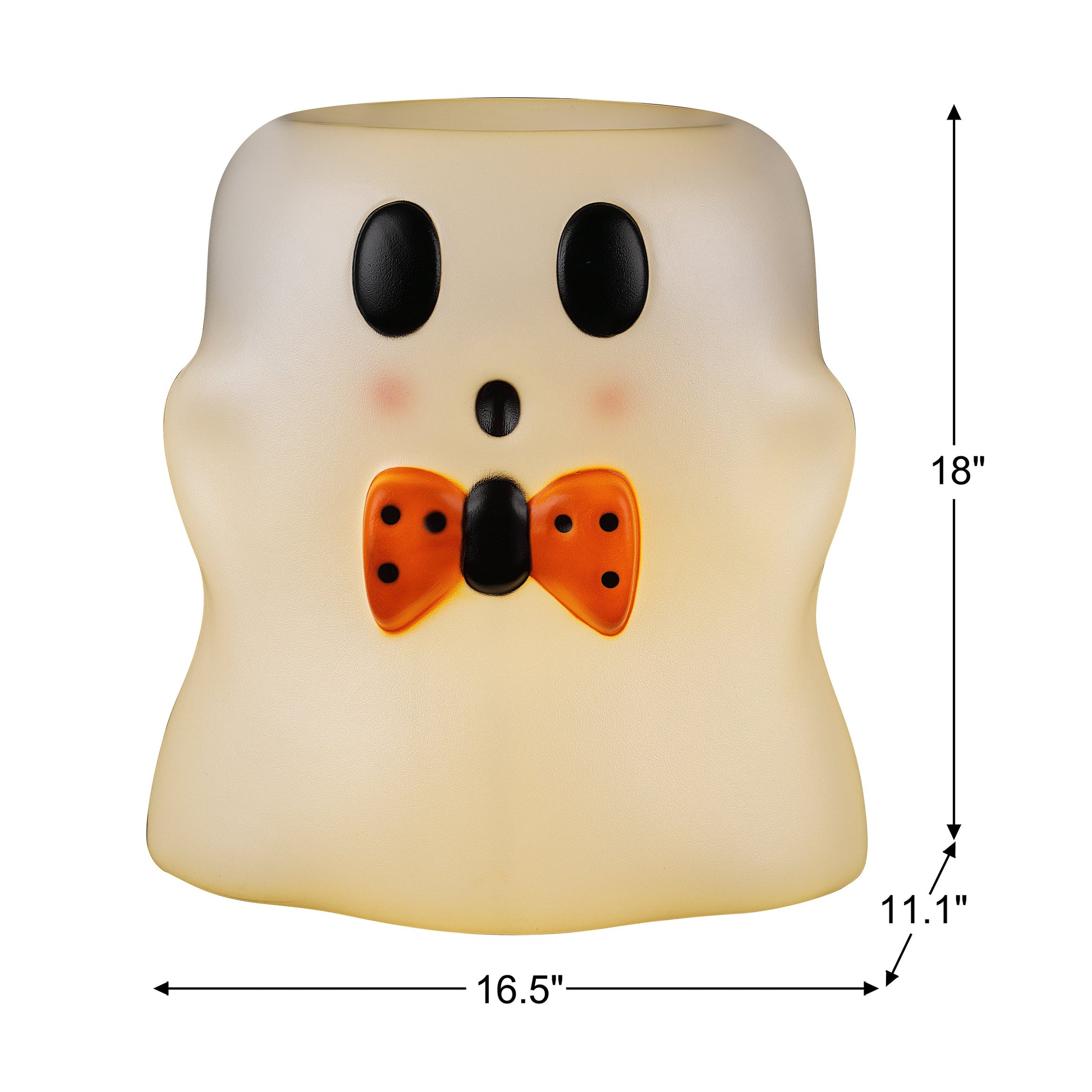 18 in. Ghost Lit Blow Mold Candy Bowl - Mr. Christmas