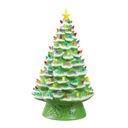 18 in. Nostalgic Ceramic Tree - Lime Green - Mr. Christmas