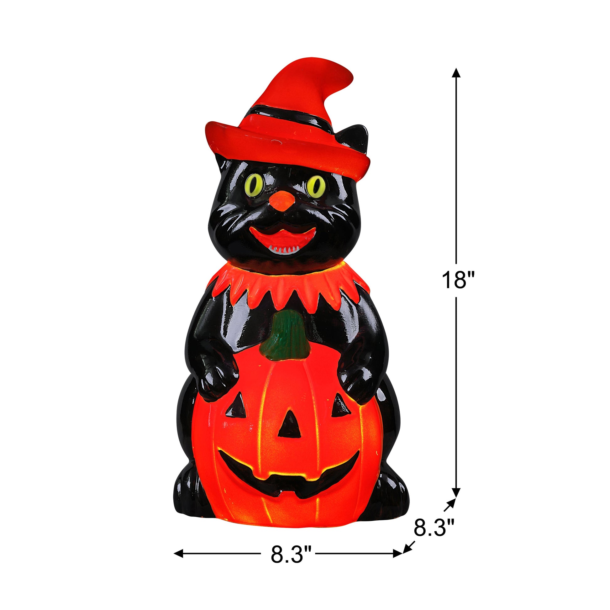 18 in. Outdoor Cat Lit Blow Mold - Mr. Christmas