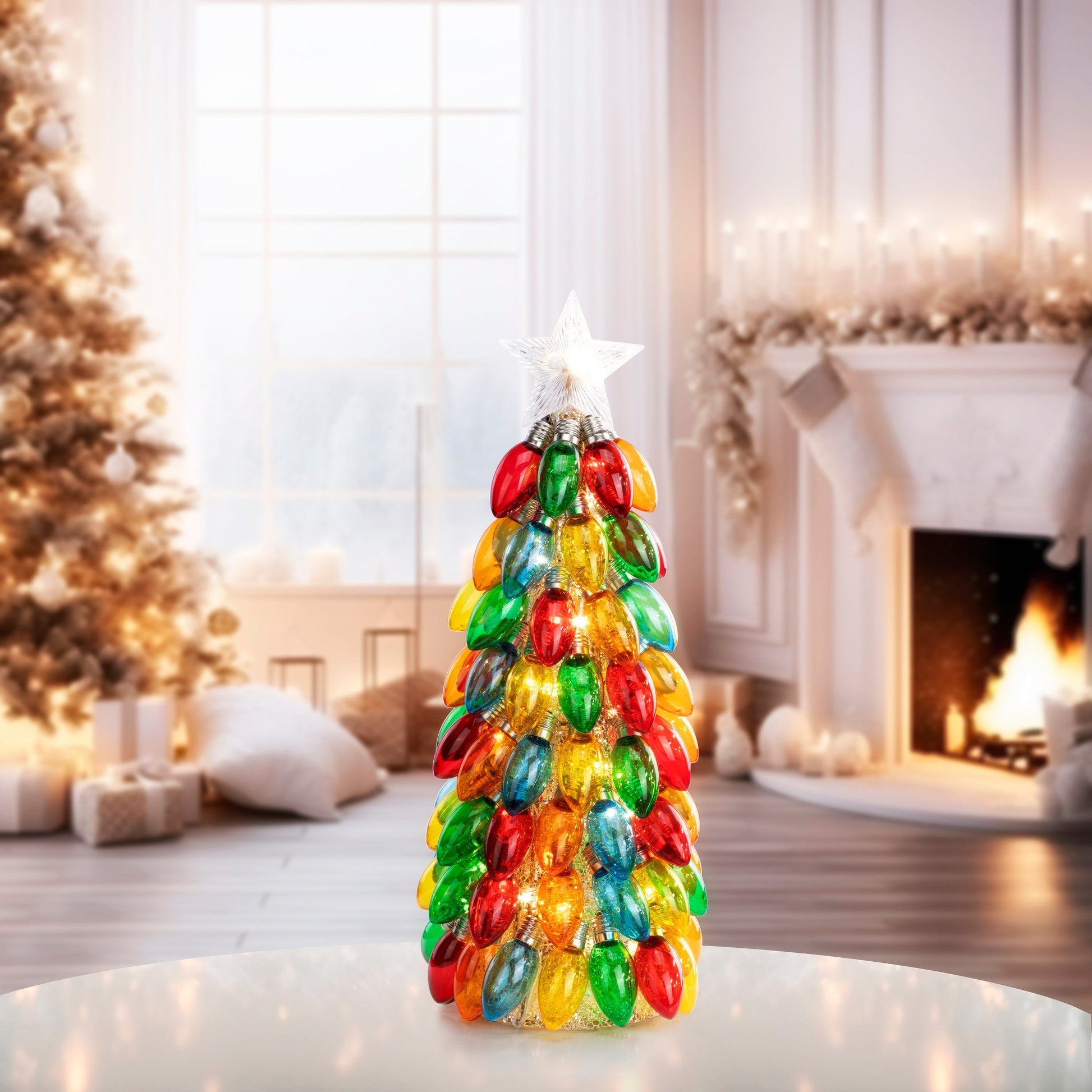 18 in. Retro C9 Bulb Tree - Multi - Color - Mr. Christmas