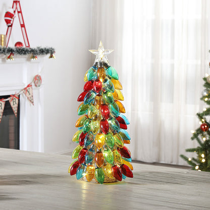18 in. Retro C9 Bulb Tree - Multi - color - Mr. Christmas