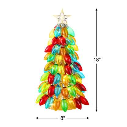 18 in. Retro C9 Bulb Tree - Multi - color - Mr. Christmas