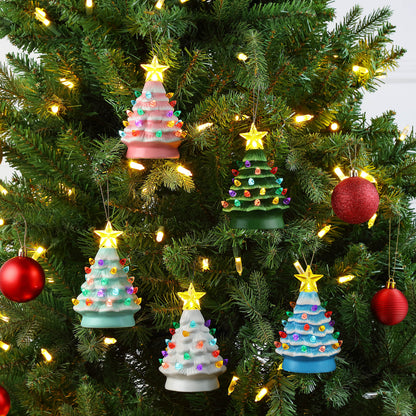 5 in. Nostalgic Tree - White