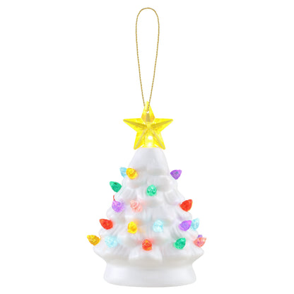 5 in. Nostalgic Tree - White