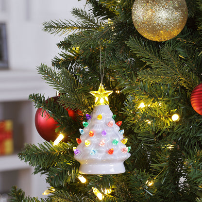5 in. Nostalgic Tree - White