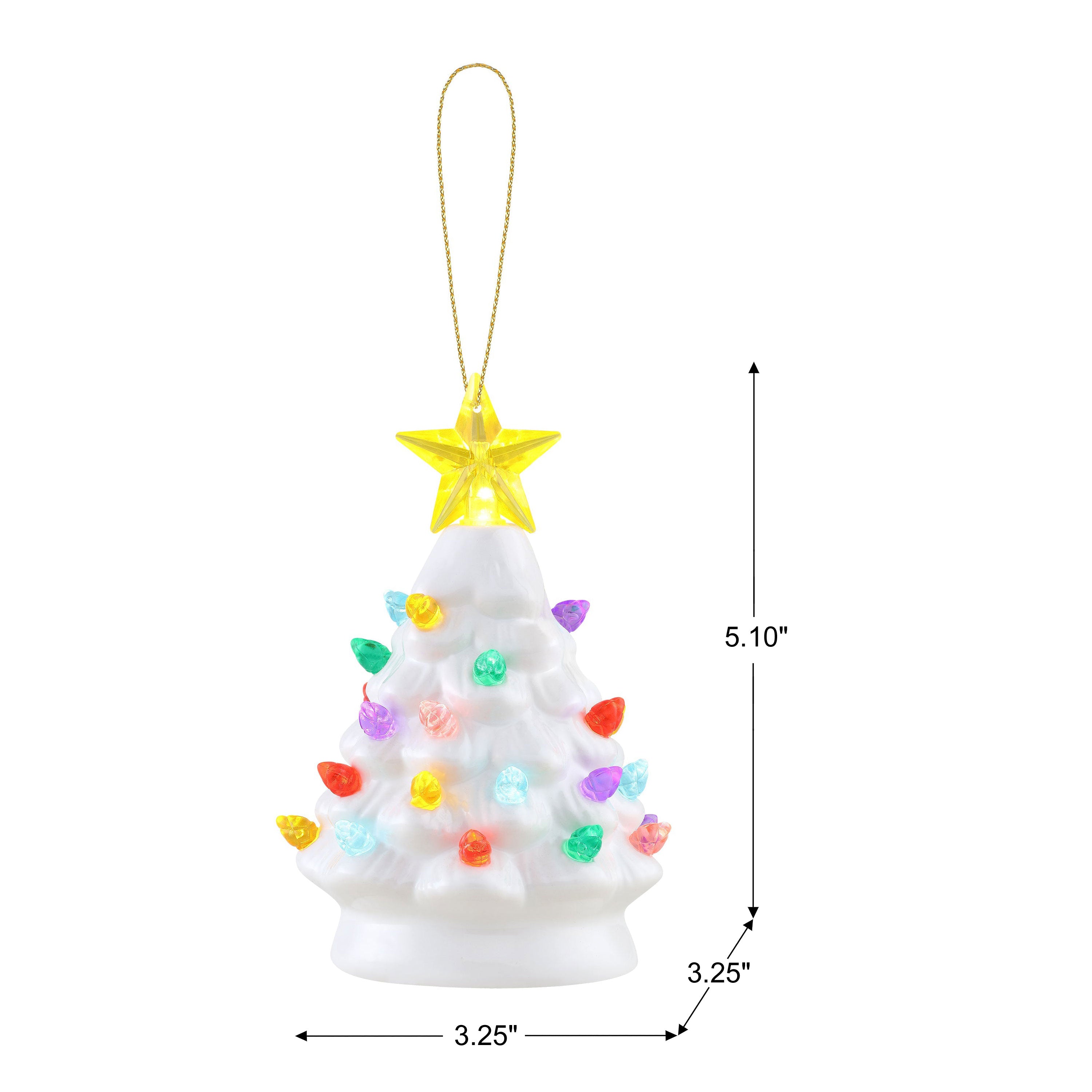 5 in. Nostalgic Tree - White