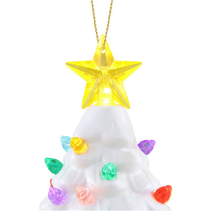 5 in. Nostalgic Tree - White
