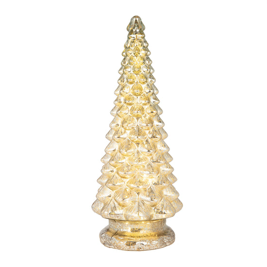 20 in. Twinkling Mercury Glass Tree with Twinkling Lights - Mr. Christmas