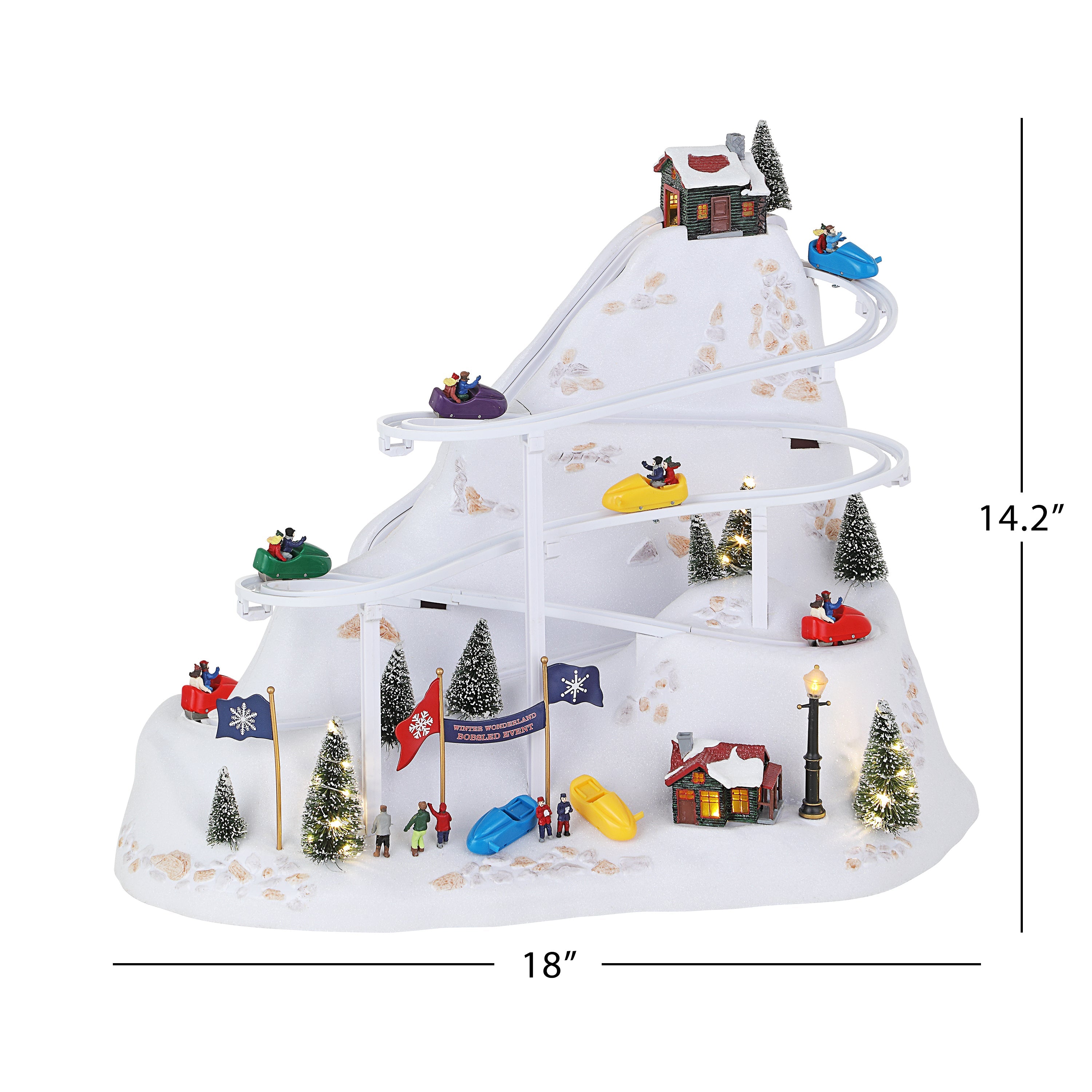 20 in. Winter Wonderland Bobsled Ride - Mr. Christmas