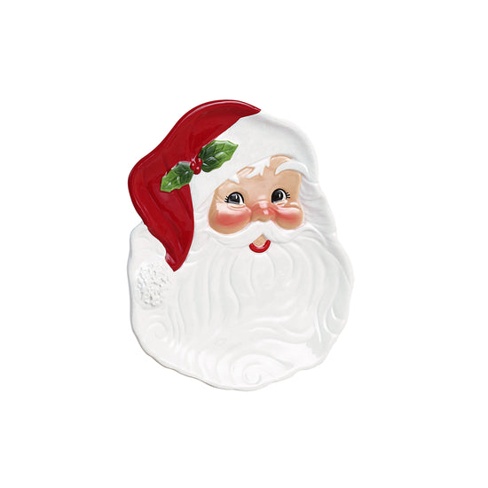 20 oz. Santa Mugs and 8 in. Santa Plates - Set of 4 - Mr. Christmas