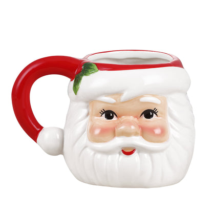 20 oz. Santa Mugs and 8 in. Santa Plates - Set of 4 - Mr. Christmas