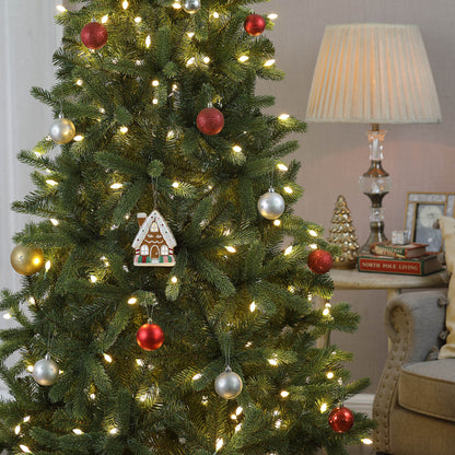 4.5" Nostalgic Ceramic Ornament - Gingerbread House