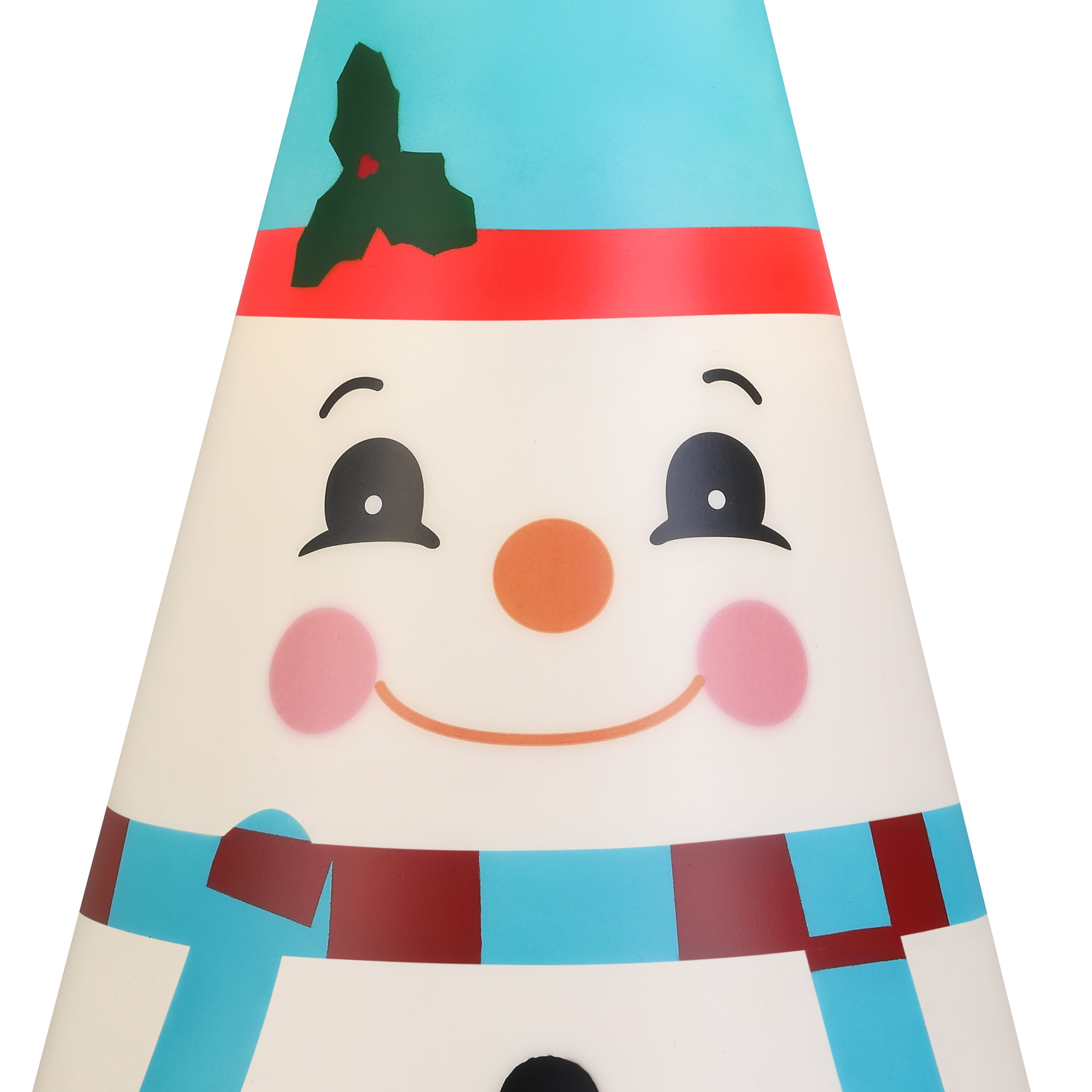 24 in. Blow Mold Cone Character Tree - Snowman - Mr. Christmas