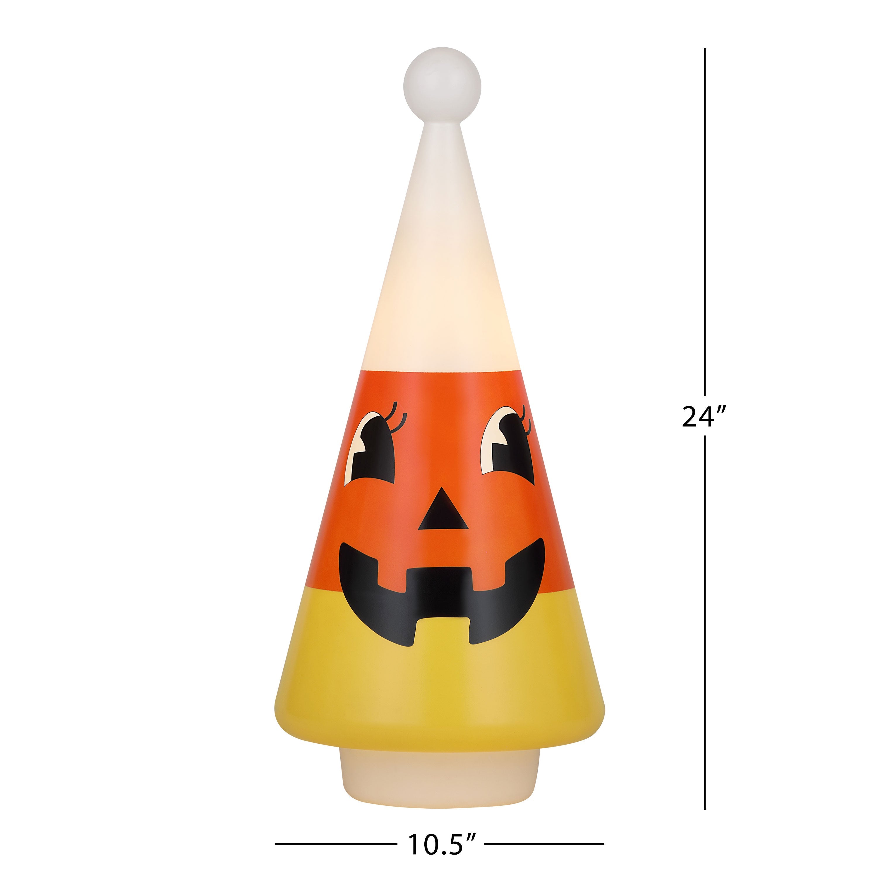 24 in. Candy Corn Blow Mold Cone - Mr. Christmas