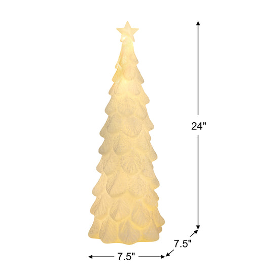 24 in. Lit Glitter Tree Blow Mold - Mr. Christmas