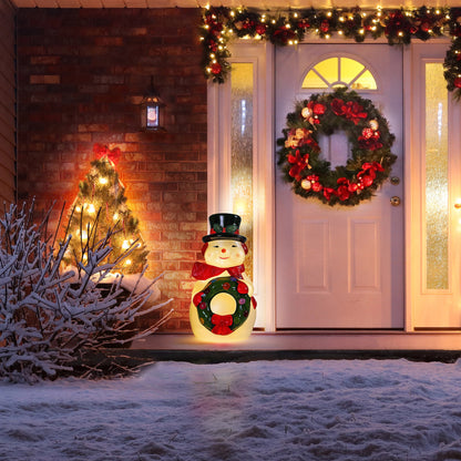 24 in. Lit Snowman Blow Mold - Mr. Christmas