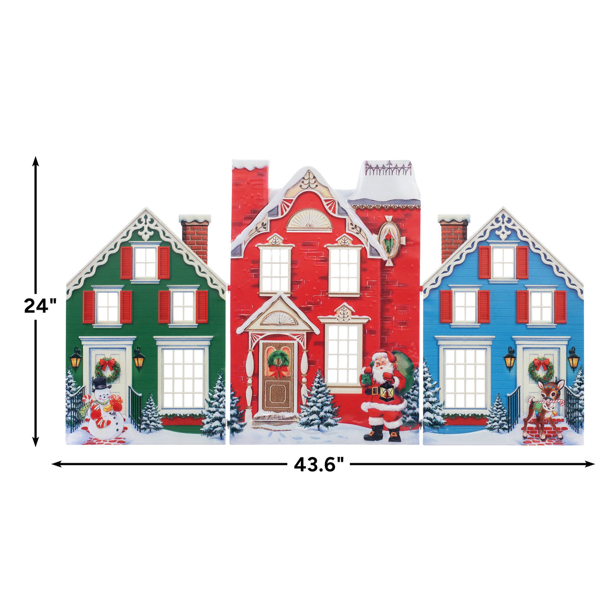 24 in. Metal Folding Village - Mr. Christmas