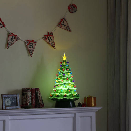 24 in. Nostalgic Shatterproof Tree - Green - Mr. Christmas