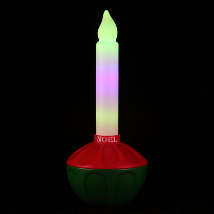 24 in. Vintage Blow Mold Bubble Light with Noel Decal - Mr. Christmas