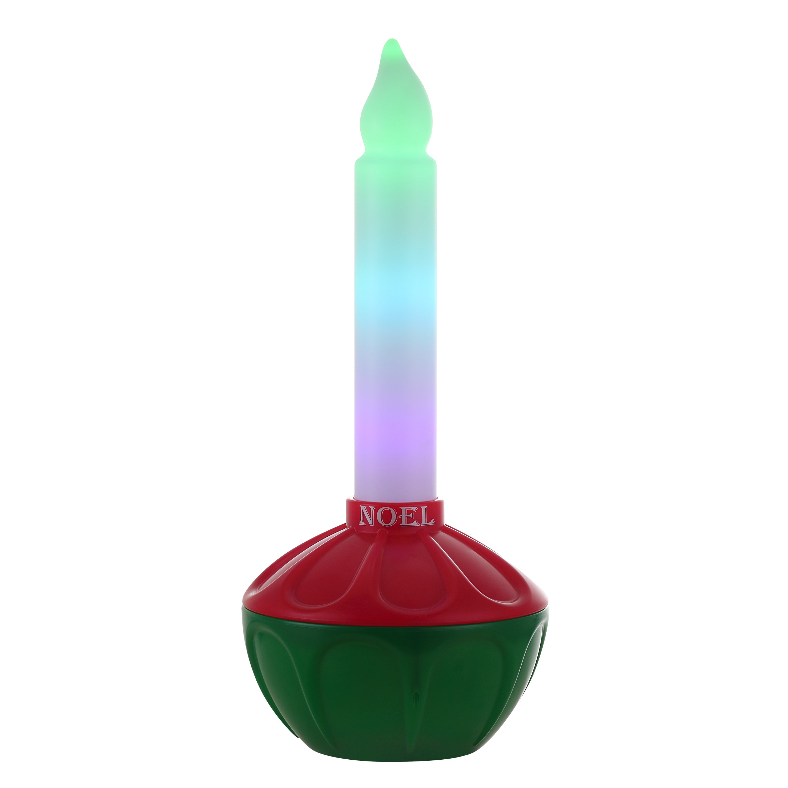 24 in. Vintage Blow Mold Bubble Light with Noel Decal - Mr. Christmas