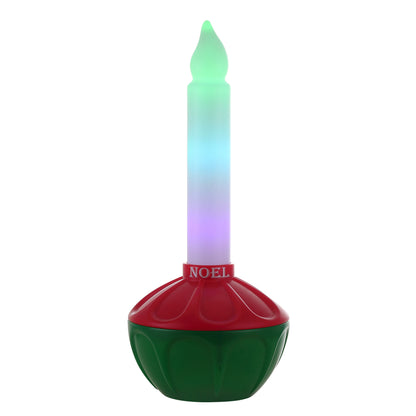 24 in. Vintage Blow Mold Bubble Light with Noel Decal - Mr. Christmas