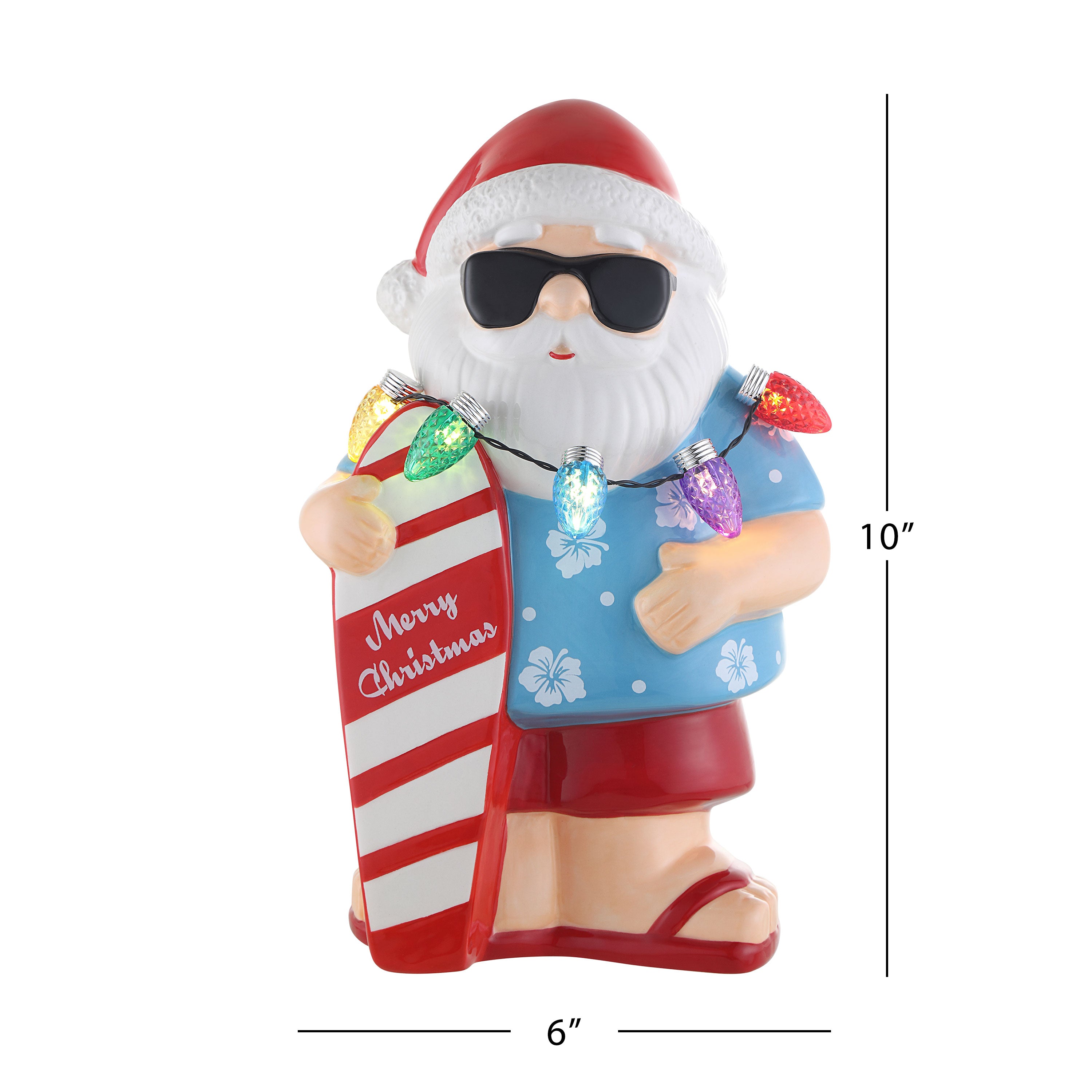 Christmas Treasures Collection Musical high quality Light Up Santa Workshop Figurine