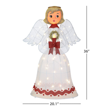 3 ft. Outdoor Tinsel Angel - Mr. Christmas