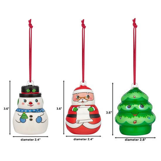 3 in. Set of 3 Musical Marshmelodies Ornaments - Mr. Christmas