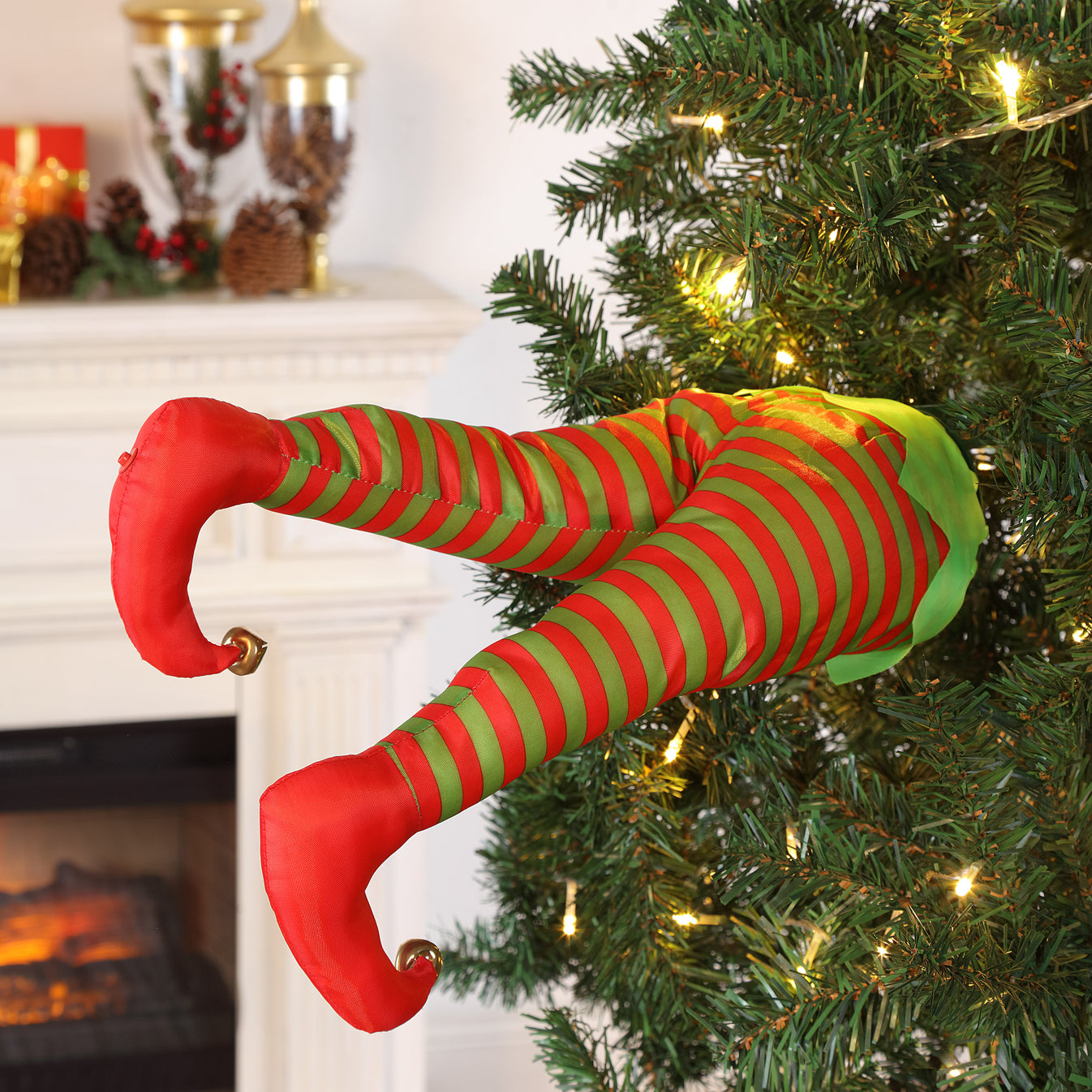 16 in. Animated Elf Leg Kickers Mr. Christmas
